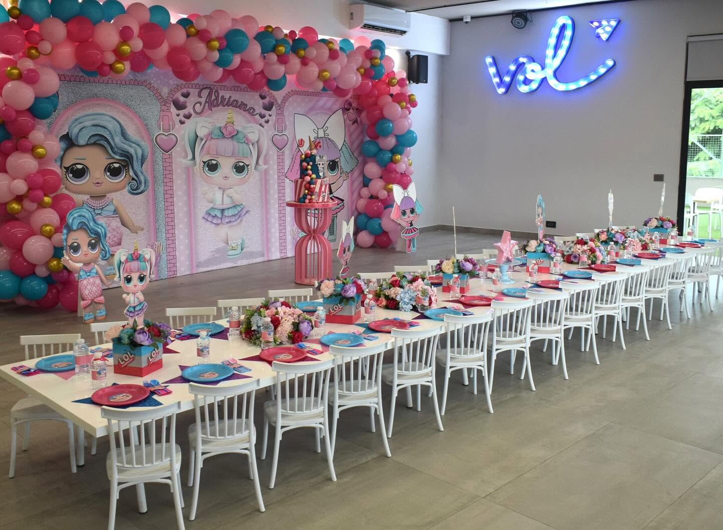 Kids birthday party LOL theme